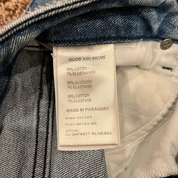 NWT Good American Good Curve Straight Jeans Size 6/28 - BLUE858 - Picture 8 of 13